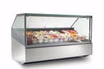 LED Schepijsvitrine | 12 bakken, 5 liter | 119x110x135(h) cm, Verzenden, Nieuw in verpakking
