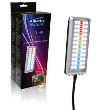 Aquatic Nature LED - 60 RGB - Zwart, Dieren en Toebehoren, Vissen | Aquaria en Toebehoren, Ophalen of Verzenden, Nieuw