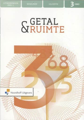 Getal amp Ruimte 12e ed vwo 3 uitwerkingen dee 9789001900939, Boeken, Zo goed als nieuw
