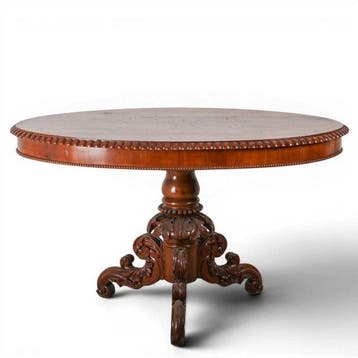 Salontafel - Walnoot - 19e eeuw, Antiek en Kunst