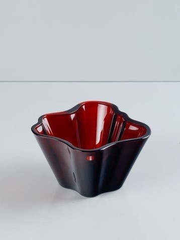 Iittala - Alvar Aalto - Vaas - Aalto 75mm - Cranberry - Glas