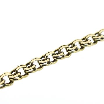Gouden Prince of Wales schakelketting., Ophalen of Verzenden, Gebruikt, Goud, Goud