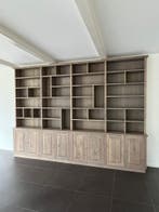 Grote boekenkast model Mark | Geheel eiken | Elke afmetingen, Authentieke stijl eiken kast. Vele afmetingen mogelijk, 200 cm of meer