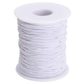 250 meter Elastisch Touw - 3 mm - Spandex (soft) - WIT - ..., Verzenden, Nieuw