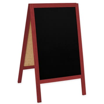 Krijtstoepbord | CLASSIC | Hout | Rood | 510x450x850(h)mm, Verzenden, Nieuw in verpakking