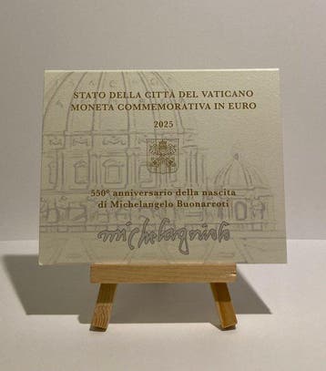 Vaticaan. 2 Euro 2025 Michelangelo (Zonder minimumprijs)