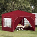 vidaXL Pop-up Feesttent 290 x 290 x 245 cm Bordeauxrood, Verzenden, Nieuw