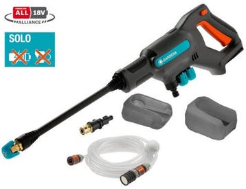 GARDENA AquaClean 24/18V Medium Hogedrukreiniger - 24 bar -, Ophalen of Verzenden, Zo goed als nieuw, Gardena