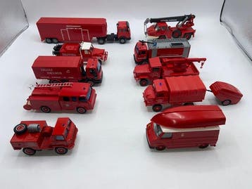 Solido 1:50 - Model vrachtwagen (10) - Brandweervoertuigen, Nieuw