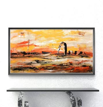 Cardusu - EL POBLADO - XL - OBRA ORIGINAL, Antiek en Kunst