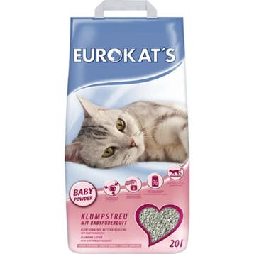 Eurokats Kattenbakvulling Babypoeder 20 liter, Verzenden, Nieuw