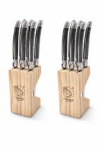 Laguiole - 12x Steak Knives - Black - style de -, Antiek en Kunst, Antiek | Keukenbenodigdheden