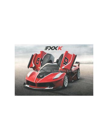 2015 FERRARI FXX K LEAFLET ITALIAANS, Nieuw, Ferrari, Author