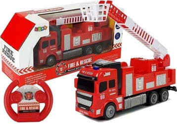 RC Brandweerauto 27cm | Retourdeal 54% Korting, Kinderen en Baby's, Speelgoed | Speelgoedvoertuigen, Ophalen of Verzenden, Zo goed als nieuw