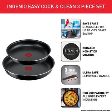 Tefal Ingenio Easy Cook &amp; Clean - Pannenset - 3-delig, Verzenden, Nieuw