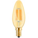 Voordeelpak 10x LED Lamp E14 Kaars Filament - Brinton -, Led-lamp, Soft of Flame, E14 (klein), Nieuw