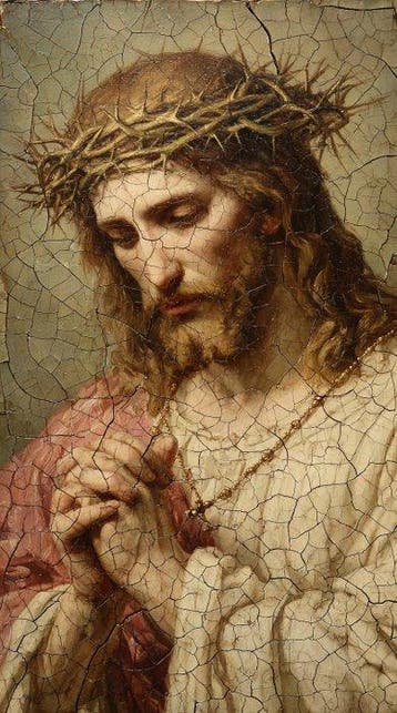 CREATIVE_HUB - Jesus Praying in Crackle style
