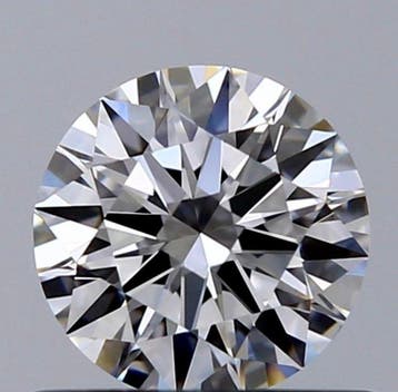 1 pcs Diamant (Natuurlijk) - 0.53 ct - Rond - D (kleurloos), Nieuw