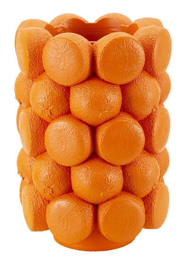 VAAS ORANJE CM Ø 19X28, Huis en Inrichting, Woonaccessoires | Vazen, Ophalen of Verzenden