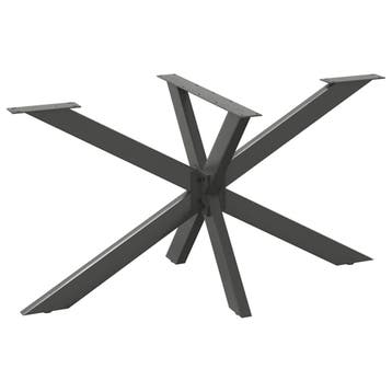 vidaXL Eettafelpoot spider vorm 150x78x(72-73) cm staal, Verzenden, Nieuw