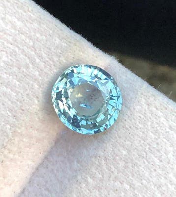 Zonder minimumprijs - 1 pcs Groen, Blauw Saffier - 3.62 ct -, Nieuw