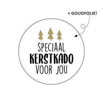 10 x Wensetiket rond 40mm - Speciaal kerstkado voor jou, Ophalen of Verzenden, Nieuw