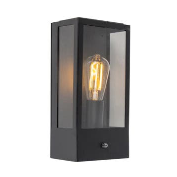 Buiten wandlamp zwart met schemersensor - Rotterdam, Verzenden, Nieuw