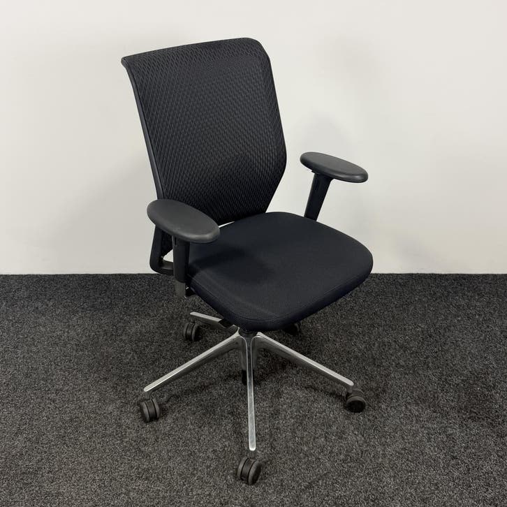 Bureaustoel Vitra ID Mesh | Zwart, Huis en Inrichting, Bureaustoelen, Bureaustoel, Zwart, Gebruikt, Ergonomisch, Ophalen of Verzenden