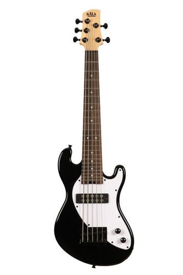 Kala Solid Body 5-String Jet Black Fretted U-BASS, Verzenden, Nieuw