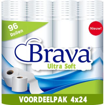 ACTIE: 96 Rollen Toiletpapier - Brava - Ultra Soft - Ultiem, Huis en Inrichting, Schoonmaakartikelen, Ophalen of Verzenden