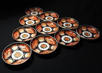 Bord (10) - Porselein - Sometsuke & Nishiki, Antiek en Kunst