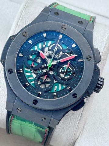 Hublot - Big Bang - Skeleton Green Federacion Mexicana De, Nieuw