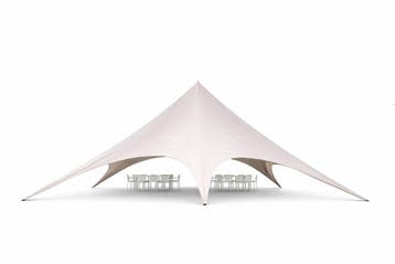Stertent Vega Polyester - diameter 16 meter (PVC Partytent), Verzenden, Nieuw, 2 meter of meer, Partytent