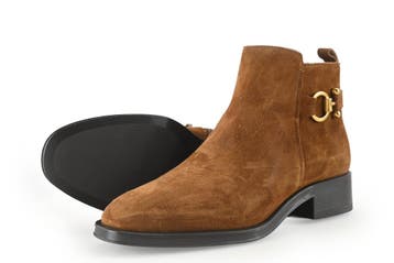 Linea Zeta Enkellaarzen in maat 39 Cognac, Kleding | Dames, Overige kleuren, Verzenden, Lage of Enkellaarzen, Zo goed als nieuw