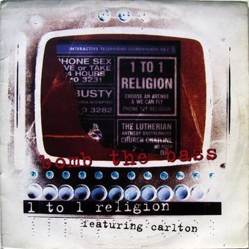 Bomb The Bass Featuring Carlton - One To One Religion, Ophalen of Verzenden, Gebruikt