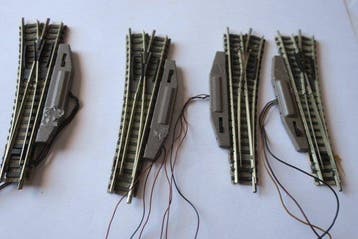 Fleischmann N - Treinset (4) - 4 Profigleis-wissels met, Nieuw