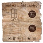 Voliere Woodland Citadel Country – Houten volière met nac, Dieren en Toebehoren, Vogels | Hokken en Kooien, Verzenden, Nieuw, Hout