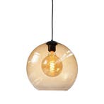 Highlight | Glazen lampenkap 30 cm | Goudkleurig glas, Huis en Inrichting, Lampen | Lampenkappen, Overige kleuren, Rond, Nieuw