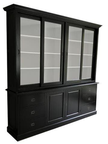 Buffetkast zwart Lopik 240 x 240cm, Ophalen of Verzenden, Nieuw
