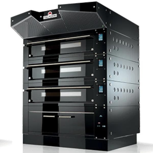 Modulaire Pizzaoven | BULL | Zwart | Elektrisch | 6x Ø30cm /, Zakelijke goederen, Horeca | Keukenapparatuur, Nieuw in verpakking