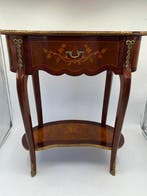 Bijzettafel - Hout, Brons - Consoletafel in Louis XV-stijl -