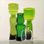 Antonio Perotti - Still Life Vasi diversi in vetro
