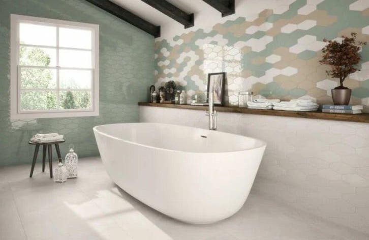 Wandtegel Cifre Cerámica Viena Blanco Wit Glans 10x20, Doe-het-zelf en Verbouw, Tegels, Minder dan 20 cm, 20 tot 40 cm, 10 m² of meer