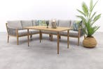 GI Sardinia lounge-dining set (5-delig) -  Aluminium Teak, Verzenden, Nieuw, Overige materialen, Loungeset