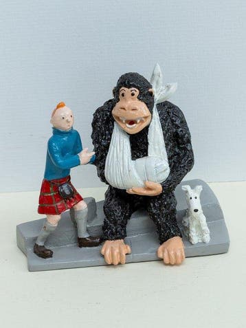 1 Beeldje Pixi 4532 - Tintin, Milou et le gorille - 1993, Nieuw