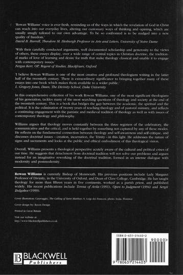 Christian Theology - Rowan Williams 9780631214403, Verzenden, Zo goed als nieuw, Rowan Williams