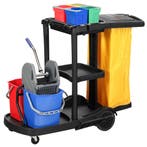 GGM Gastro | Professionele Schoonmaakwagen - open - met 6 |, Verzenden, Nieuw in verpakking
