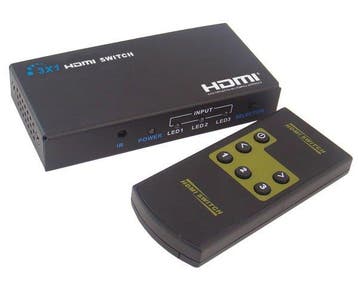 3 Poort HDMI switch 3D - Huismerk, Ophalen of Verzenden, Nieuw