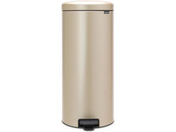 Brabantia NewIcon Prullenbak - 30 liter - Pedaal - Metallic, Huis en Inrichting, Woonaccessoires | Prullenbakken, Verzenden, Zo goed als nieuw