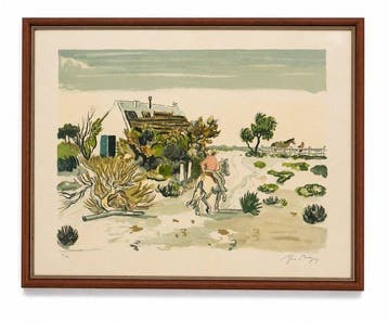 Yves Brayer (1907-1990) - Landscape with Horse and Rider